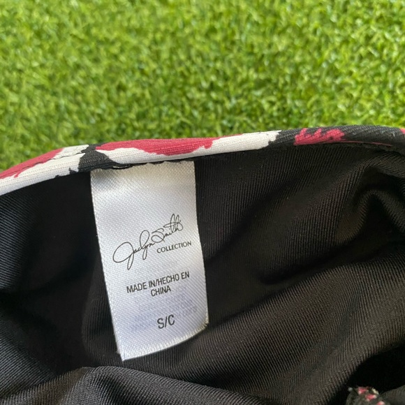 Small Swimsuit Jaclyn Smith Polka Dit Tied Black One Piece Halter - Picture 6 of 6